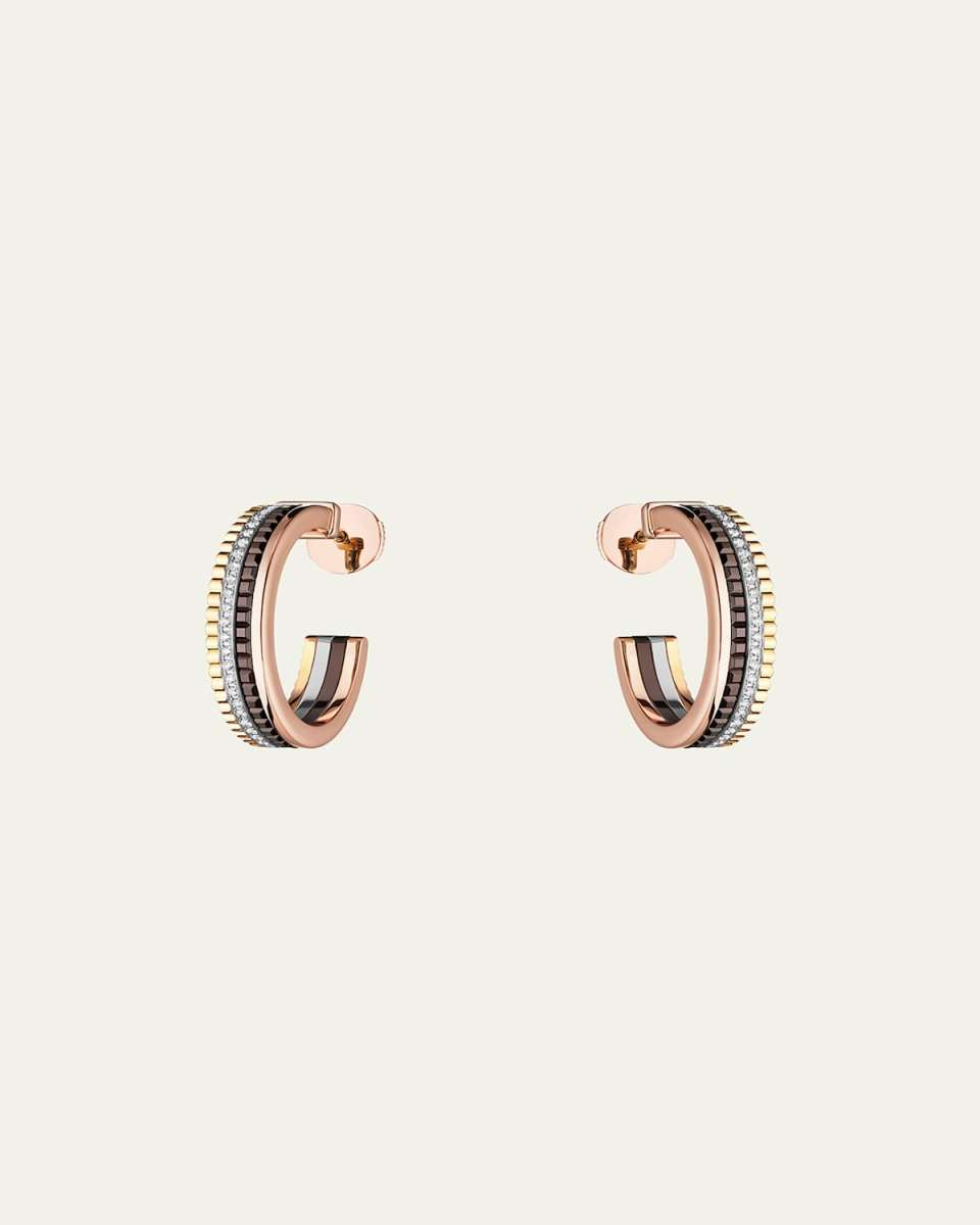 Quatre Classique XS Diamond Hoop Earrings